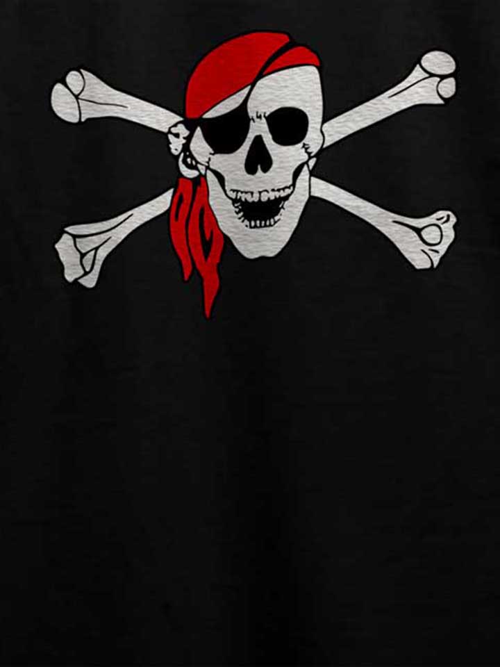 pirate-bandana-totenkopf-t-shirt schwarz 4