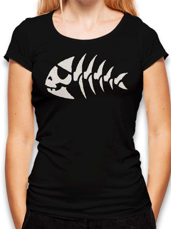 Pirate Fish Damen T-Shirt schwarz L