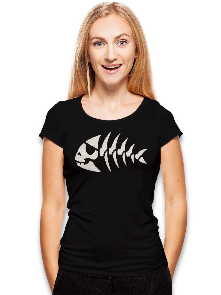 pirate-fish-damen-t-shirt schwarz 2