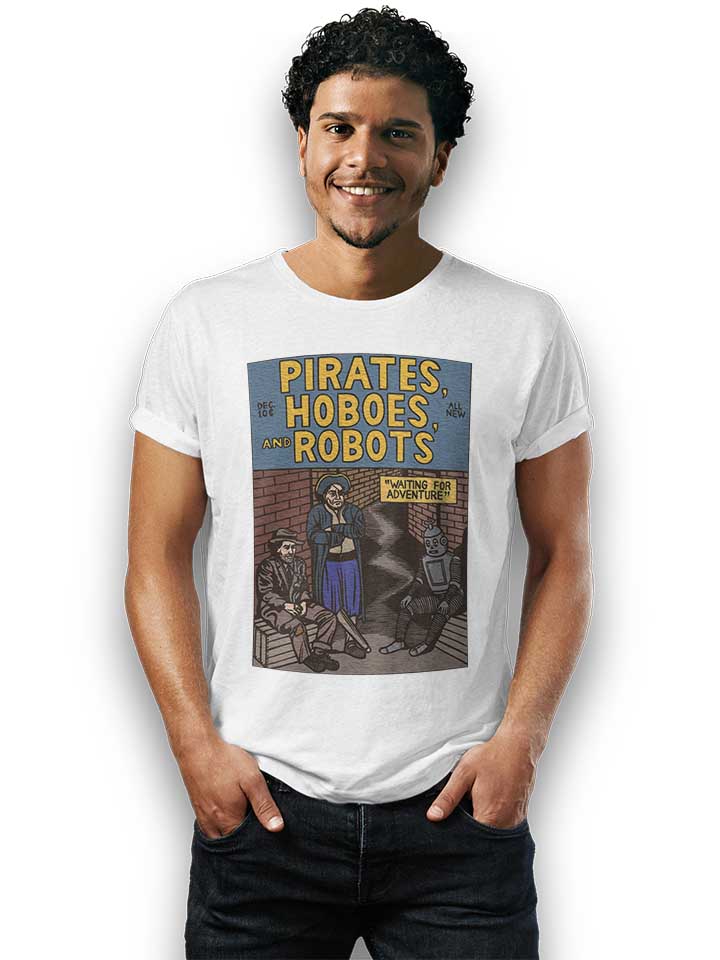 pirates-hoboes-and-robots-t-shirt weiss 2
