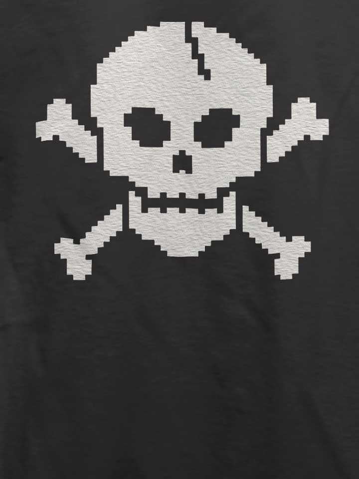 pixel-skull-t-shirt dunkelgrau 4