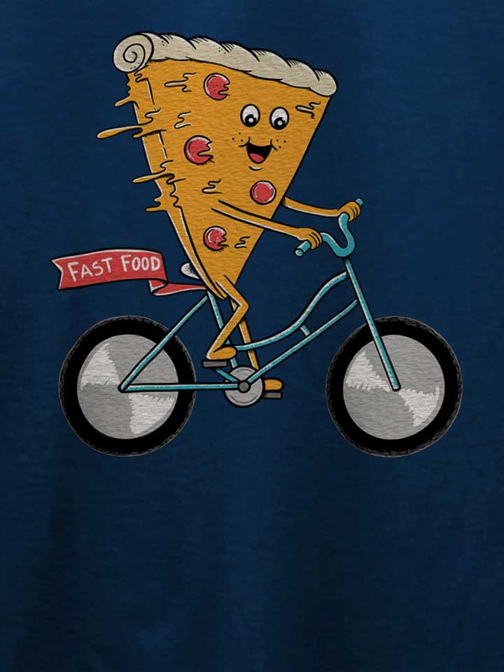 pizza-bike-t-shirt dunkelblau 4