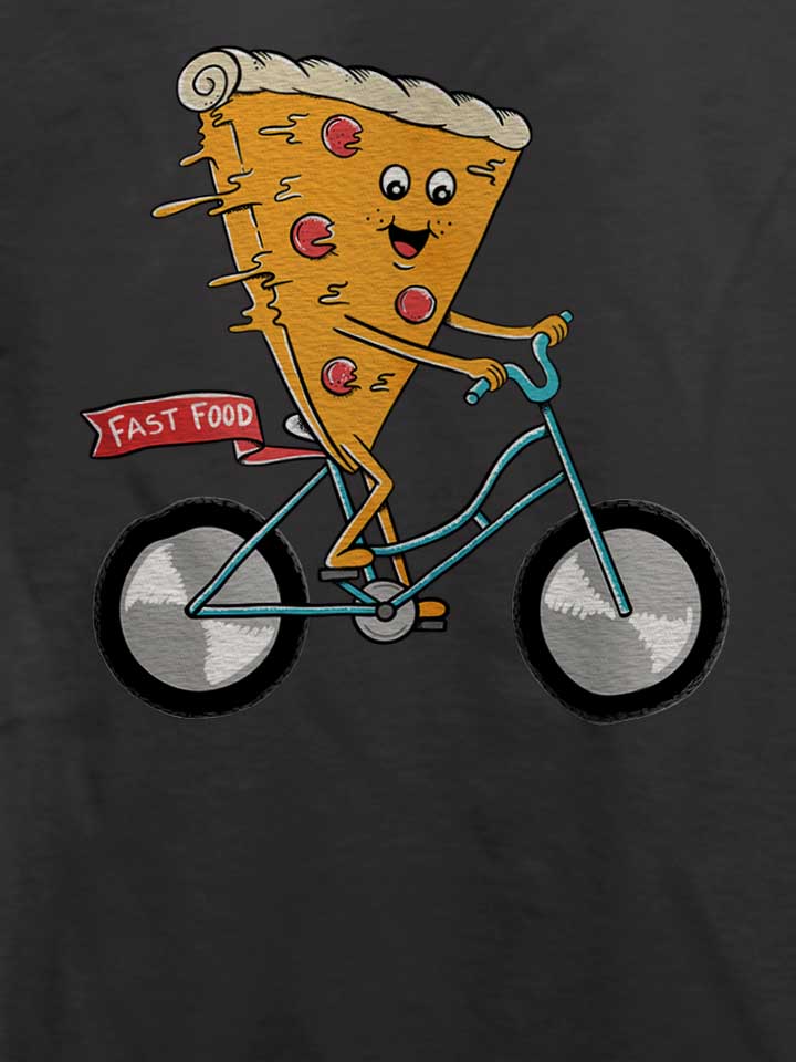 pizza-bike-t-shirt dunkelgrau 4