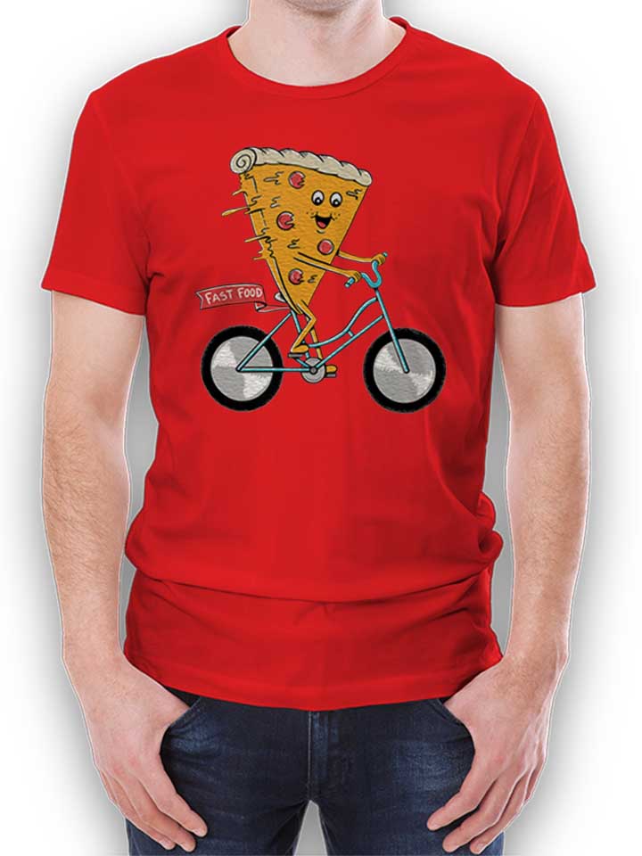 pizza-bike-t-shirt rot 1