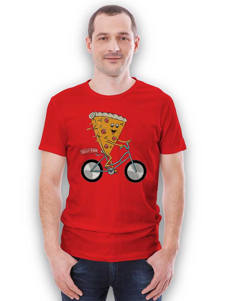 pizza-bike-t-shirt rot 2