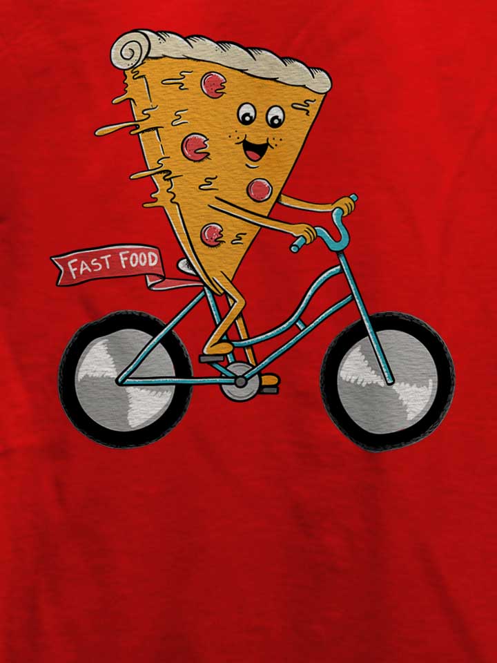 pizza-bike-t-shirt rot 4