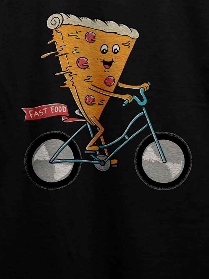 pizza-bike-t-shirt schwarz 4