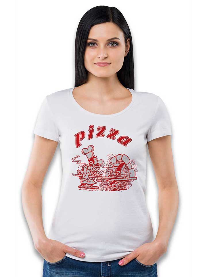pizza-damen-t-shirt weiss 2