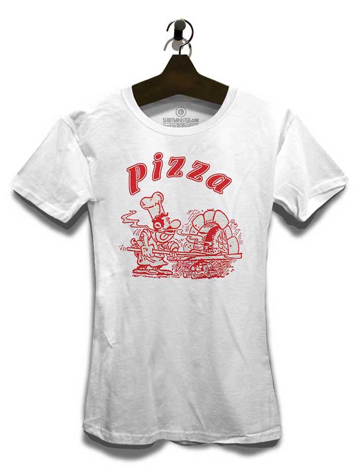 pizza-damen-t-shirt weiss 3