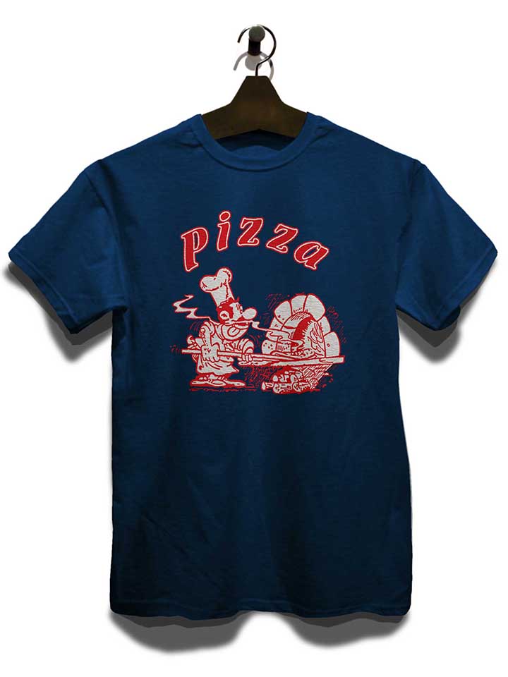 pizza-t-shirt dunkelblau 3