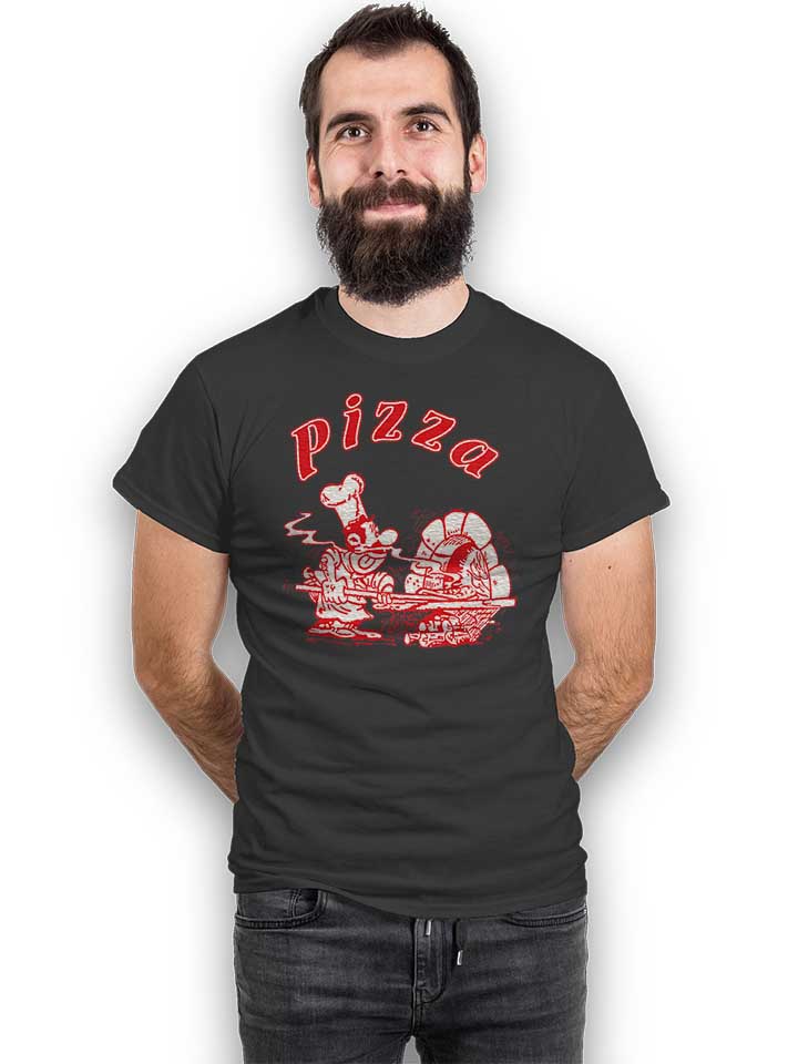 pizza-t-shirt dunkelgrau 2