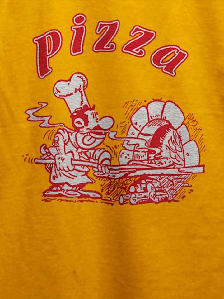 pizza-t-shirt gelb 4