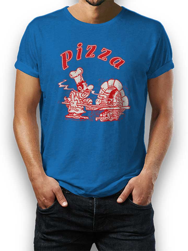 Pizza T-Shirt blu-royal L