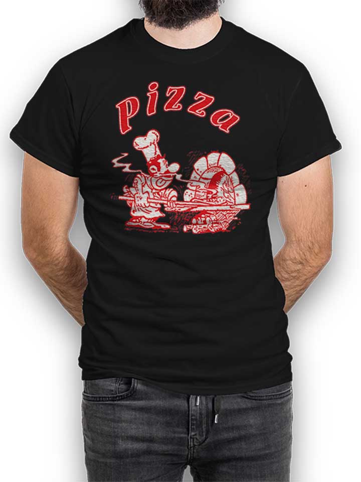 pizza-t-shirt schwarz 1