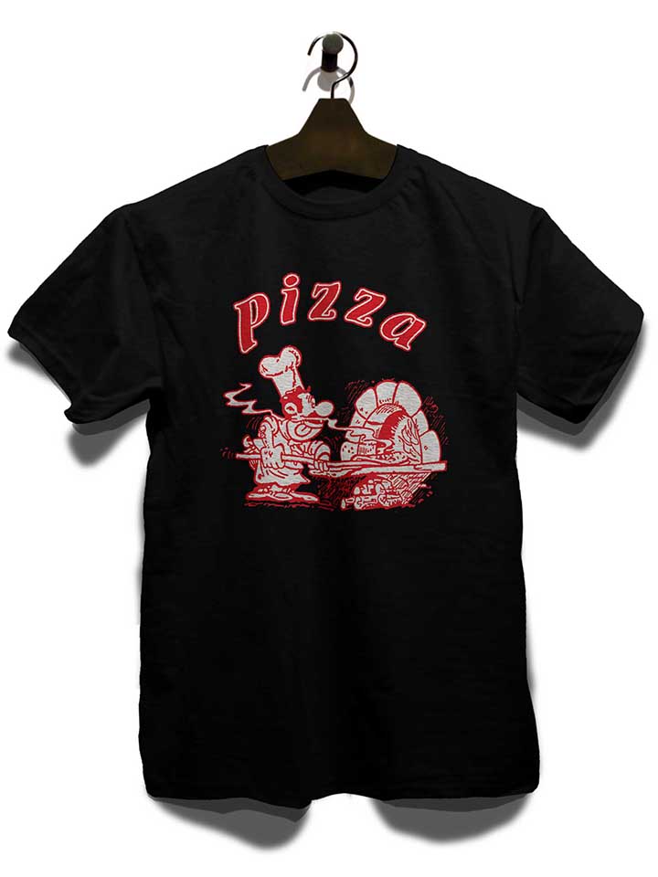 pizza-t-shirt schwarz 3