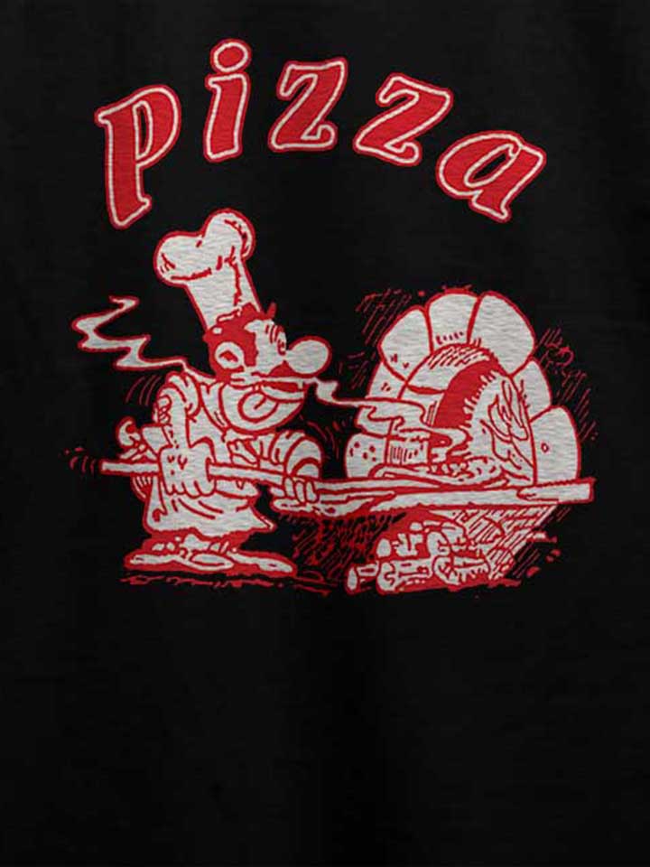 pizza-t-shirt schwarz 4