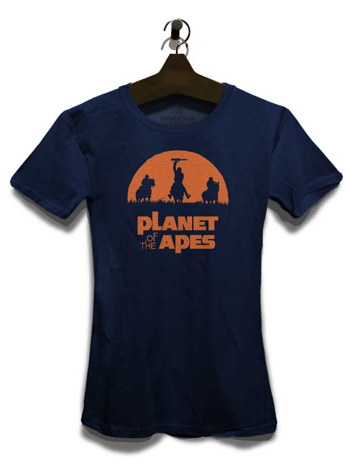 planet-of-the-apes-damen-t-shirt dunkelblau 3