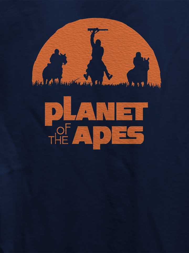 planet-of-the-apes-damen-t-shirt dunkelblau 4