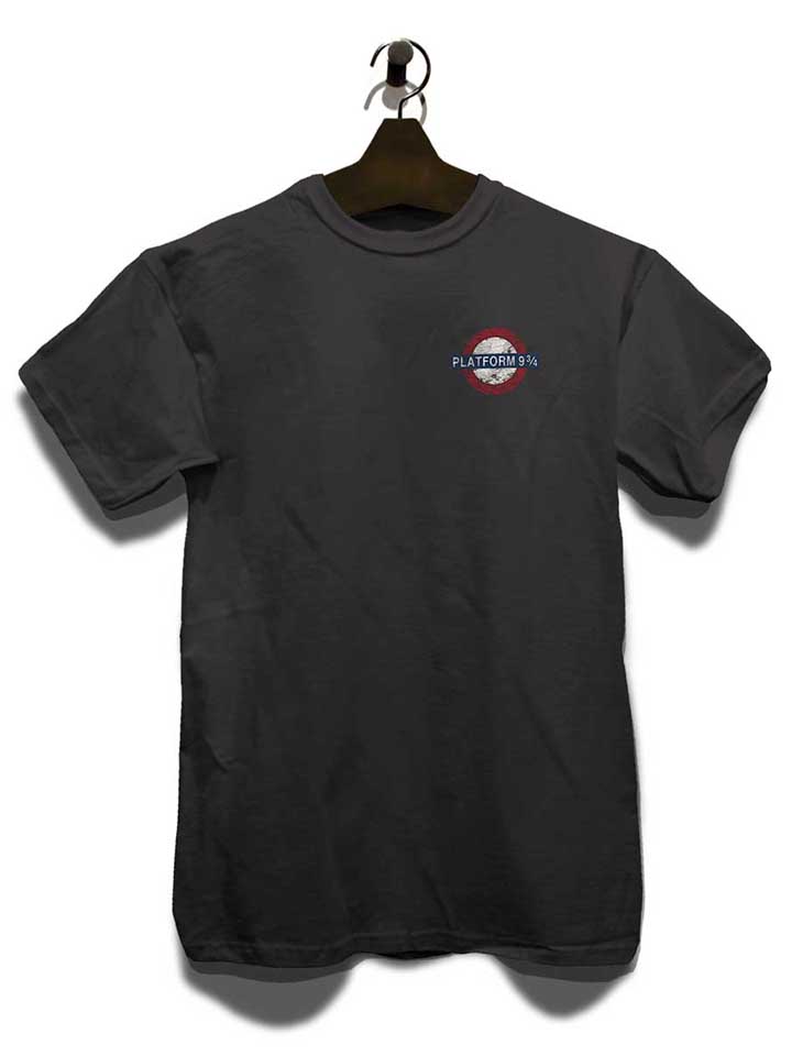 platform-neun-drei-viertel-chest-print-t-shirt dunkelgrau 3