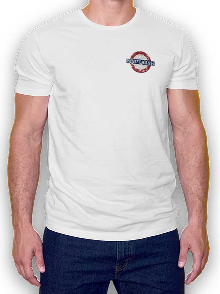 platform-neun-drei-viertel-chest-print-t-shirt weiss 1