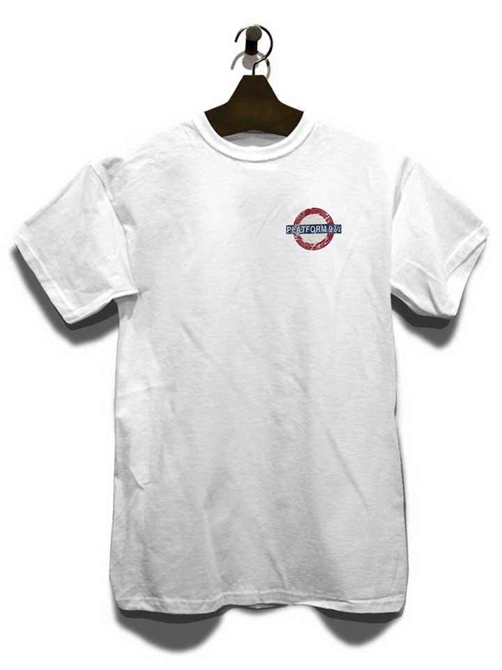platform-neun-drei-viertel-chest-print-t-shirt weiss 3