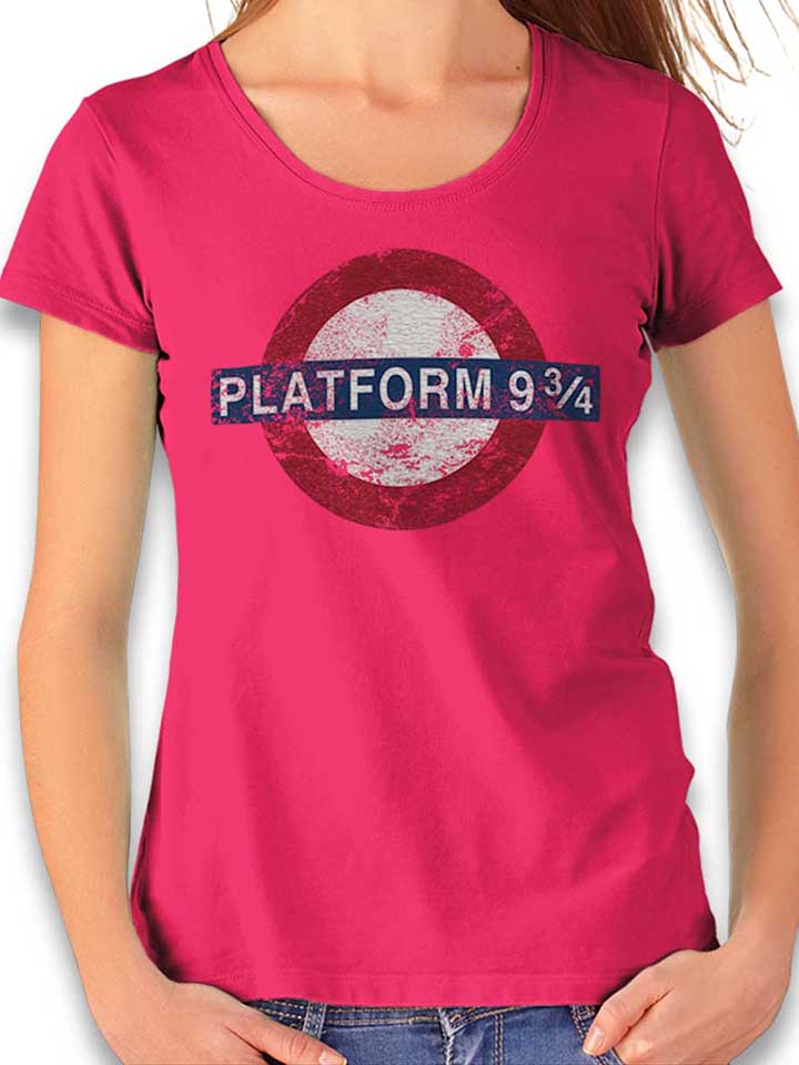 platform-neun-drei-viertel-damen-t-shirt fuchsia 1