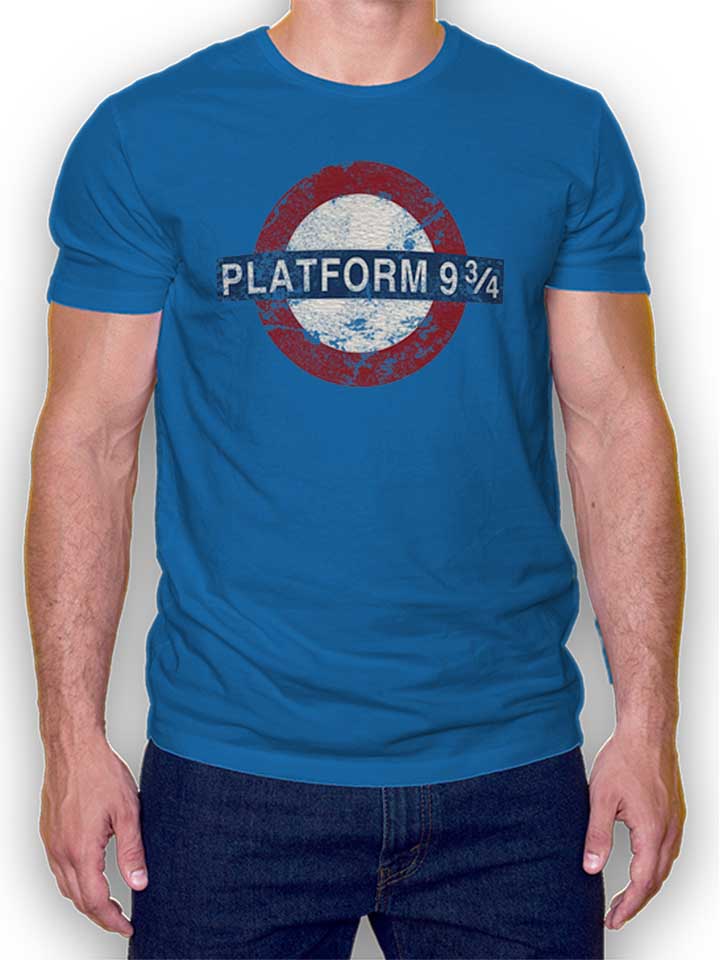 Platform Neun Drei Viertel T-Shirt bleu-roi L