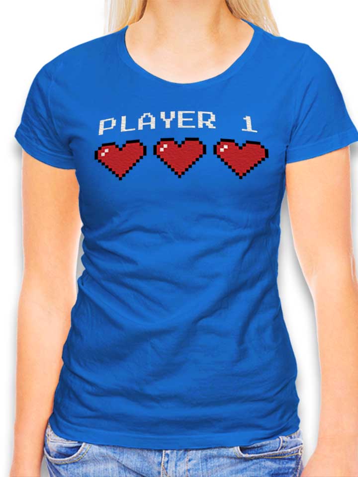 Player 1 Damen T-Shirt royal L