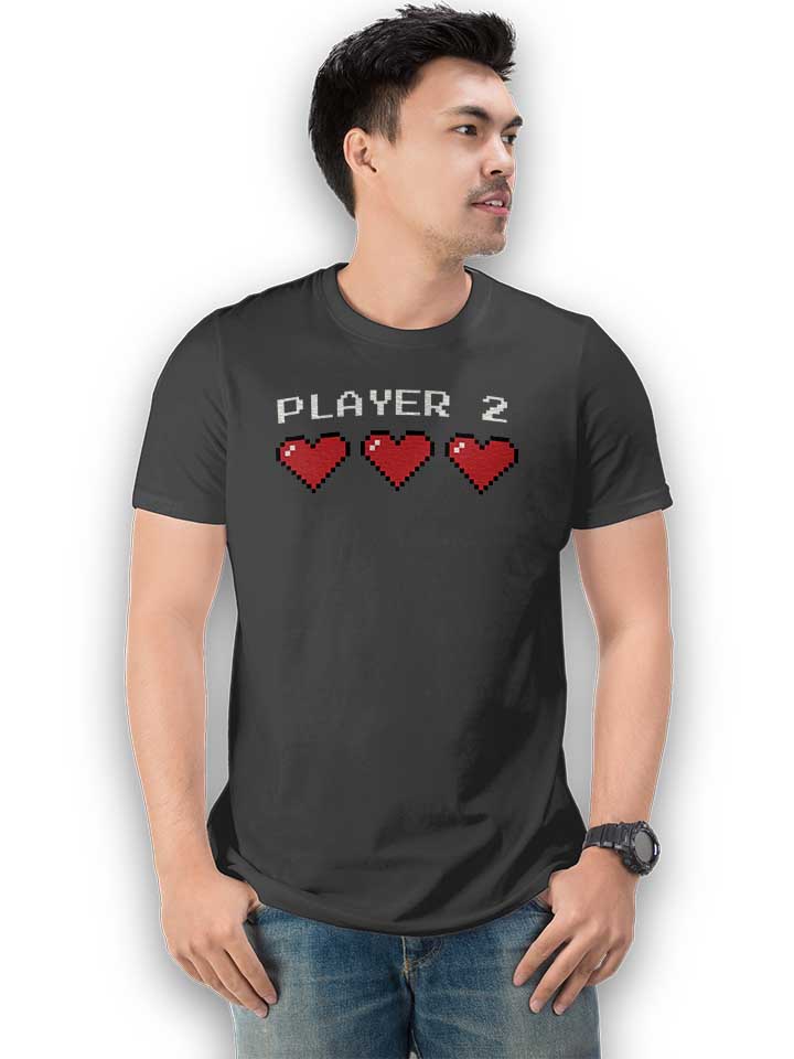 player-2-t-shirt dunkelgrau 2