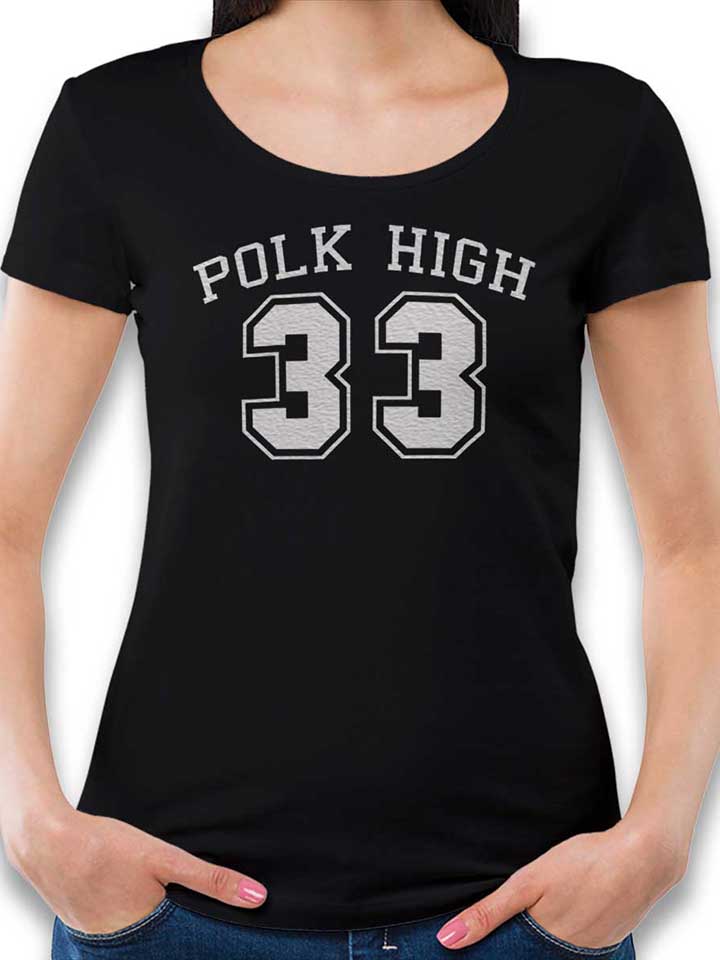 Polk High 33 Damen T-Shirt schwarz L
