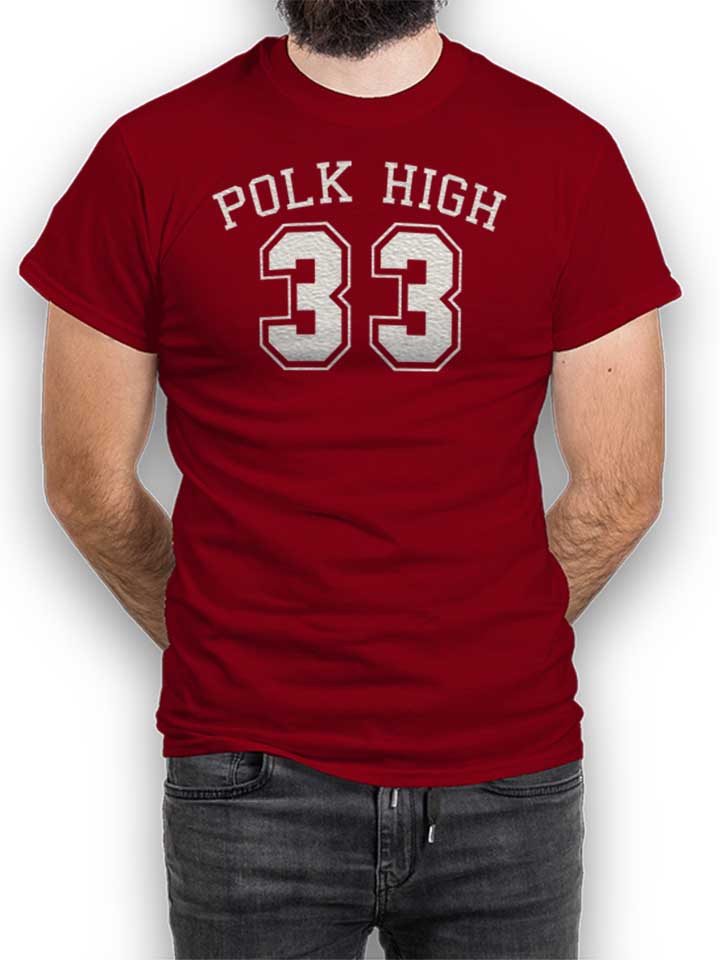 Polk High 33 T-Shirt bordeaux L
