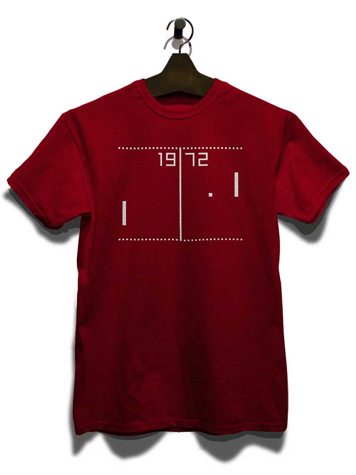 pong-1972-t-shirt bordeaux 3