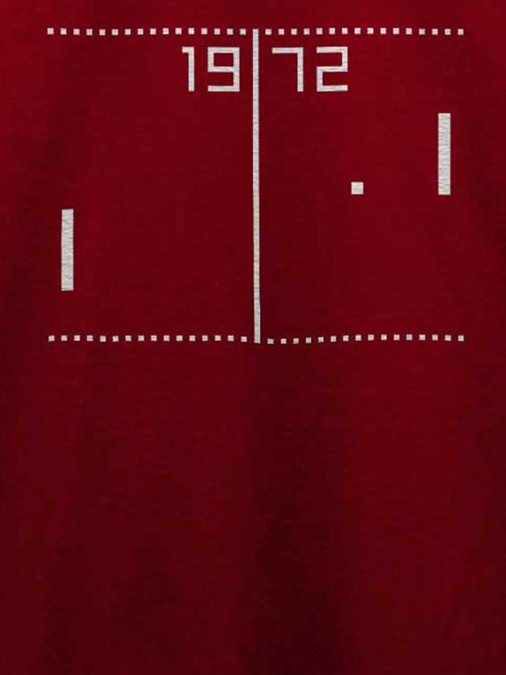 pong-1972-t-shirt bordeaux 4