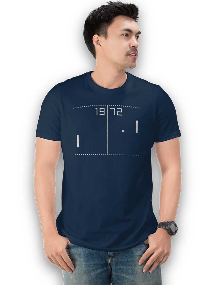 pong-1972-t-shirt dunkelblau 2