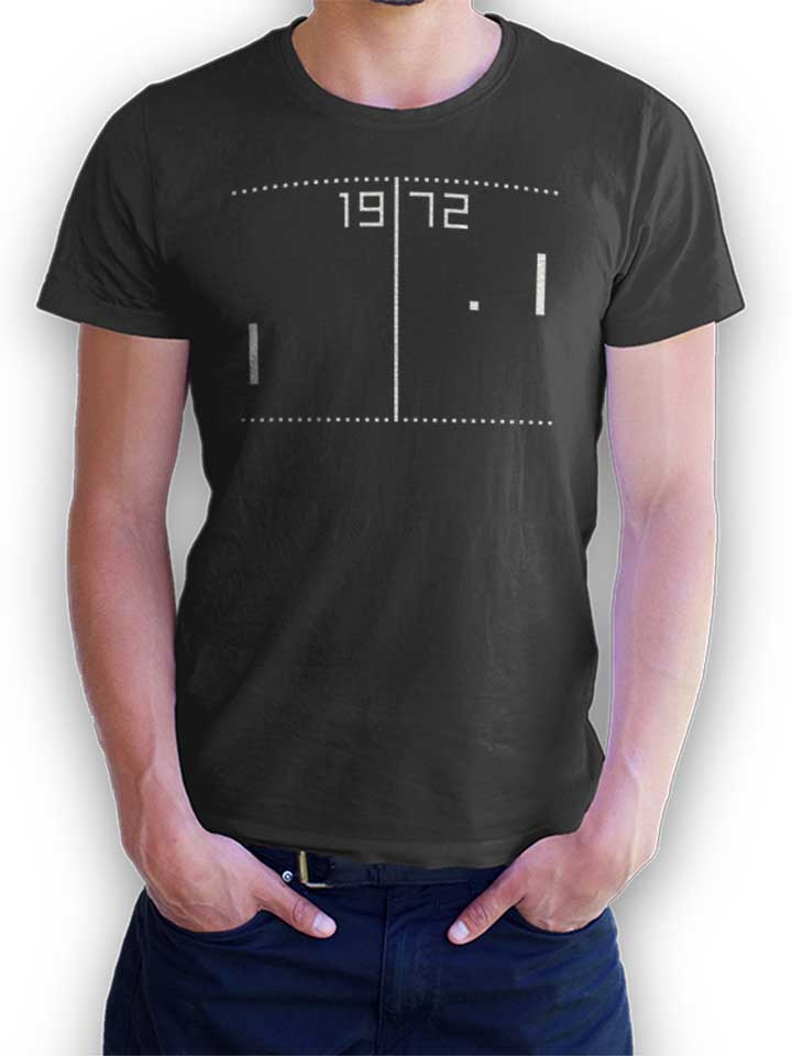 Pong 1972 Camiseta gris-oscuro L