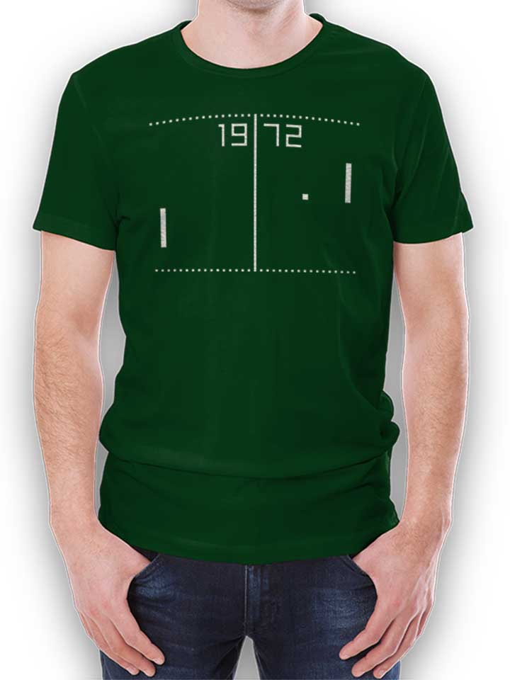 Pong 1972 Camiseta verde-oscuro L
