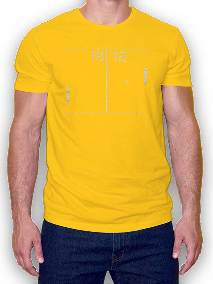Pong 1972 Kinder T-Shirt gelb 110 / 116