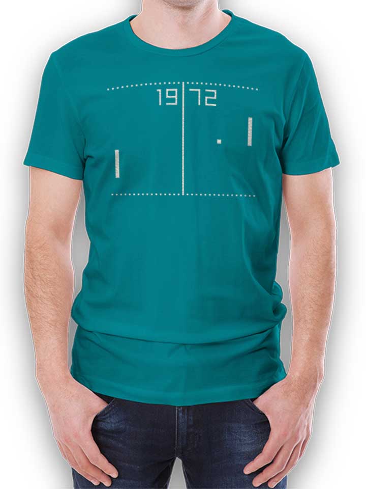 pong-1972-t-shirt tuerkis 1