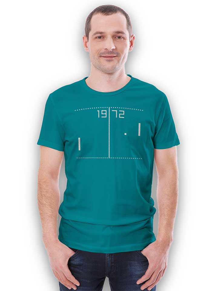 pong-1972-t-shirt tuerkis 2