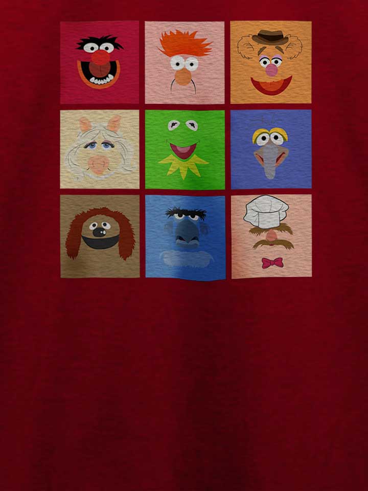 pop-art-muppets-t-shirt bordeaux 4