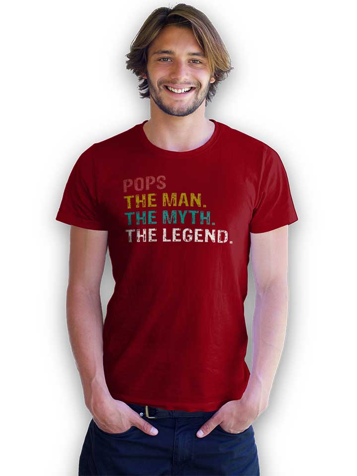 pops-man-myth-legend-t-shirt bordeaux 2
