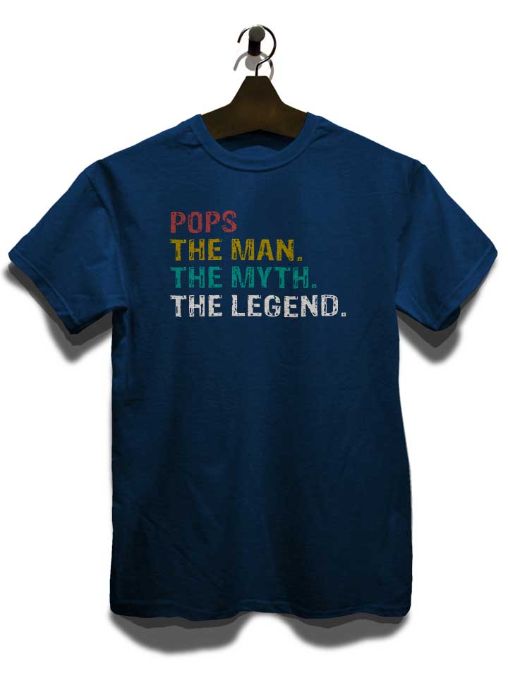 pops-man-myth-legend-t-shirt dunkelblau 3