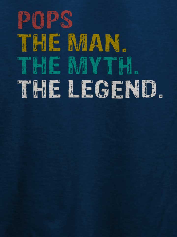 pops-man-myth-legend-t-shirt dunkelblau 4