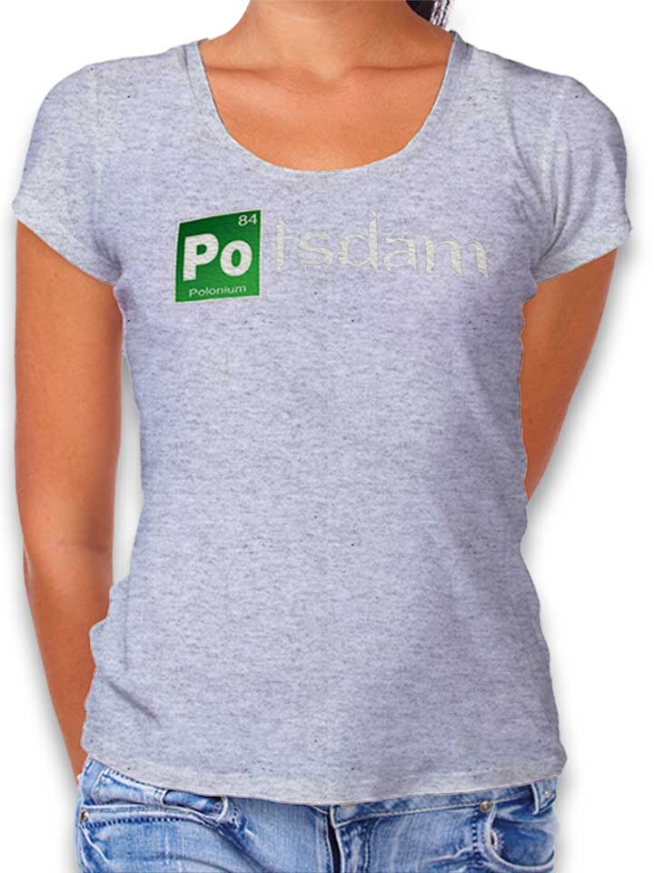 Potsdam Damen T-Shirt grau-meliert L