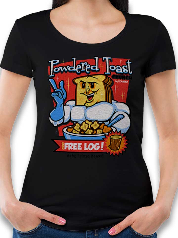 Powdered Toast Crunch T-Shirt Donna nero L