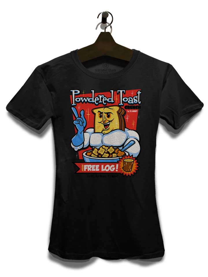 powdered-toast-crunch-damen-t-shirt schwarz 3