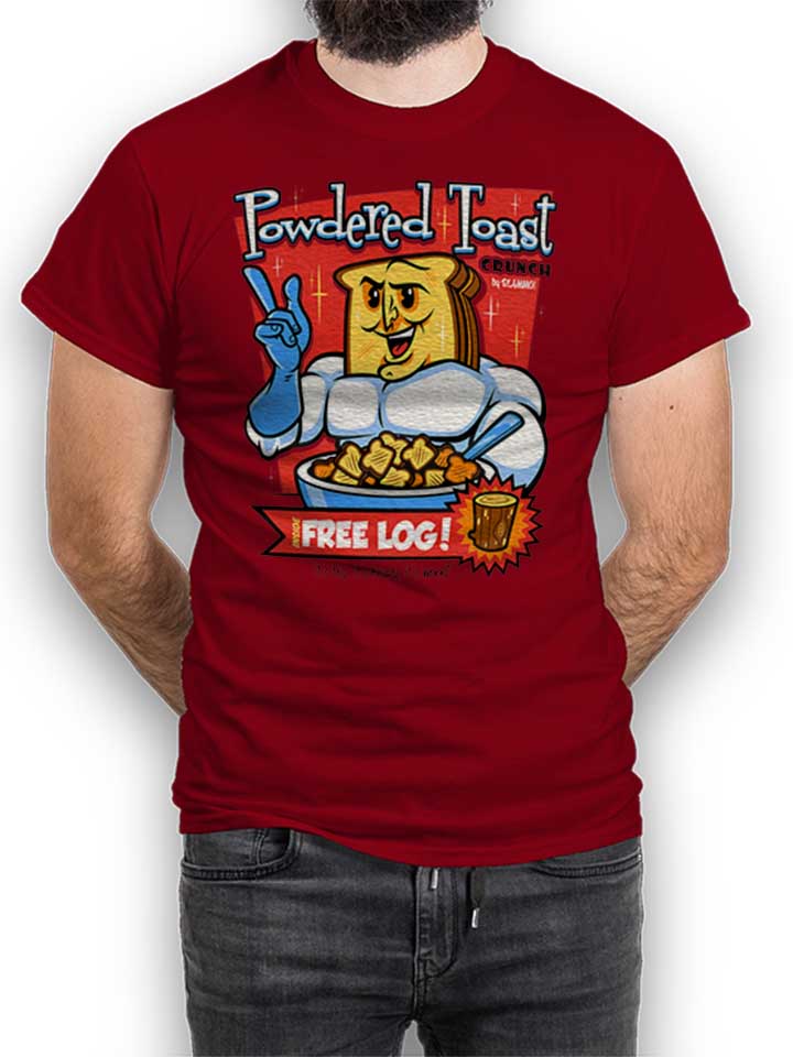 Powdered Toast Crunch Camiseta burdeos L