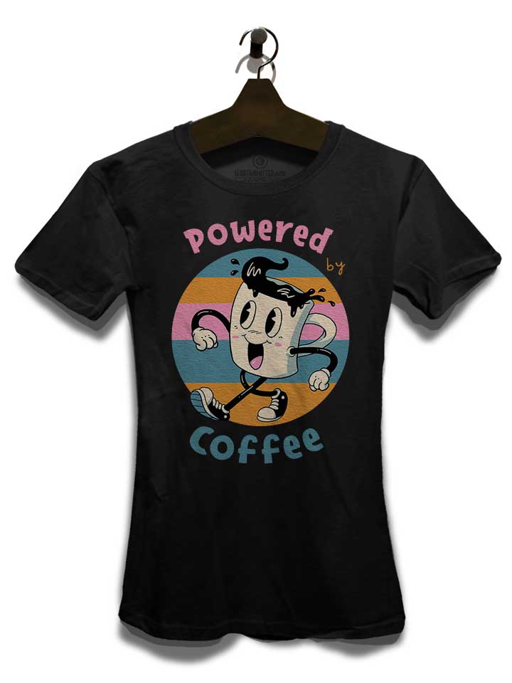 powered-by-coffee-damen-t-shirt schwarz 3