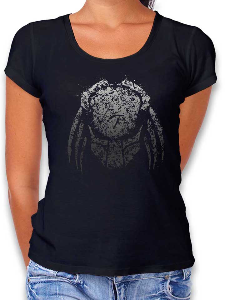 Predator Spash Paint Womens T-Shirt black L
