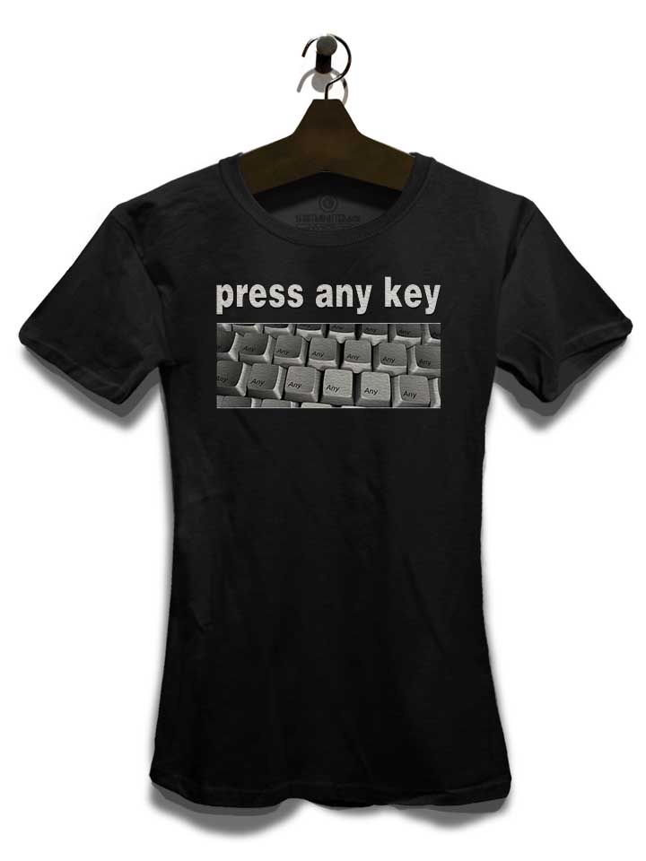 press-any-key-damen-t-shirt schwarz 3